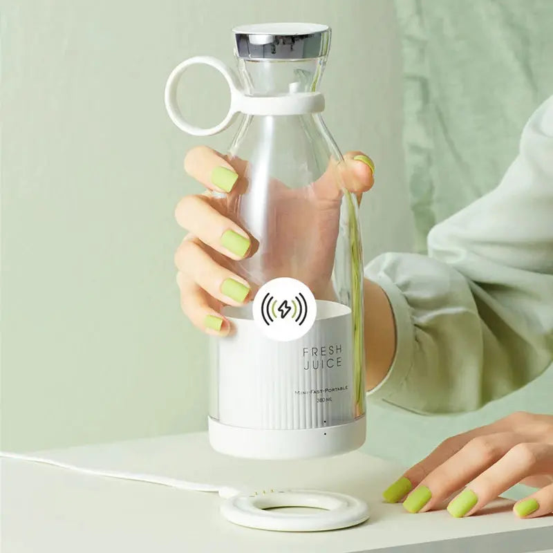 Portable USB Rechargeable Mini Blender Bottle for Fresh Juice by All Mart Bristol Ltd
