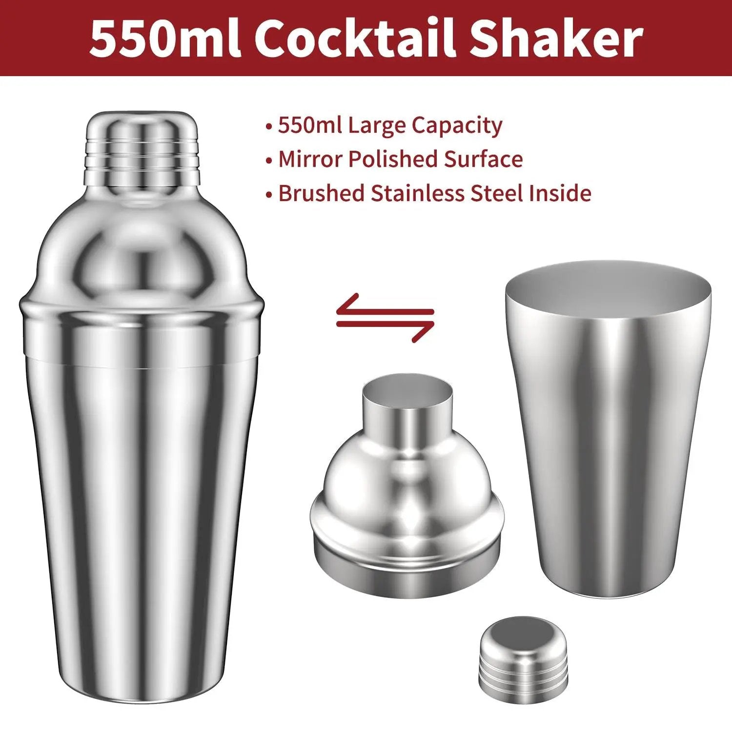 Vinsani 15pcs Cocktail Set 1010052 by Vinsani