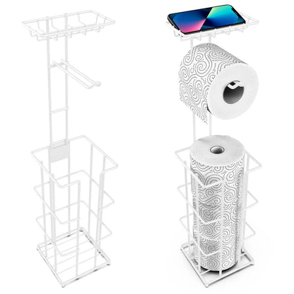 Vinsani Metal Toilet Roll Holder & Storage by VInsani