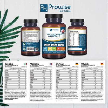A-Z Multivitamins & Minerals - 365 Vegan Multivitamin Tablets by Prowise Healthcare