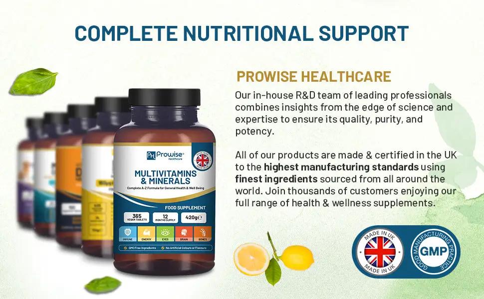 A-Z Multivitamins & Minerals - 365 Vegan Multivitamin Tablets by Prowise Healthcare
