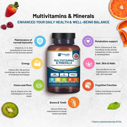 A-Z Multivitamins & Minerals - 365 Vegan Multivitamin Tablets by Prowise Healthcare