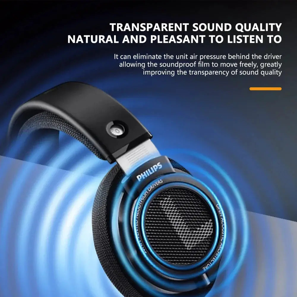 Philips SHP9500 Head-mounted Wired Headphones HiFi Stereo Earphone Monitor Class Music Earbuds E-sports Game Universal Headset by All Mart Bristol Ltd