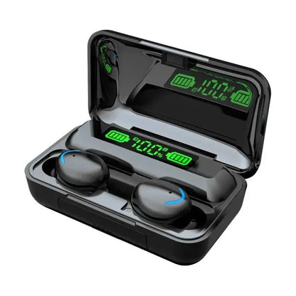 F9 Wireless Earphones Bluetooth TWS LED Dislpaly Binaural Headset Waterproof HD Calling CVC 8.0 Noise Reduction Headphones by All Mart Bristol Ltd