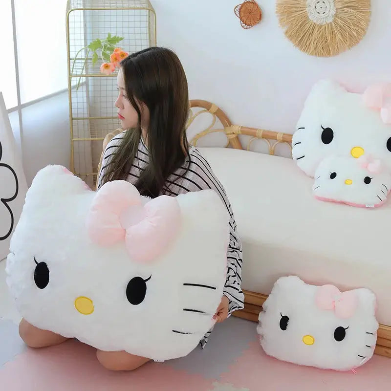 Big Size Hello Kitty Plush Toys Sanrio Anime Peripherals Hello Kitty Blanket KT Cat Stuffed Dolls Hello Kitty Xmas Gift For Kid by All Mart Bristol Ltd