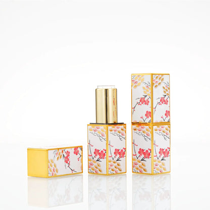 4g Lipstick Tube Cosmetic Jar Multi-patterned Square Shape Empty DIY Lip Balm Lipstick Tube Sinicism Makeup Container Portable by All Mart Bristol Ltd