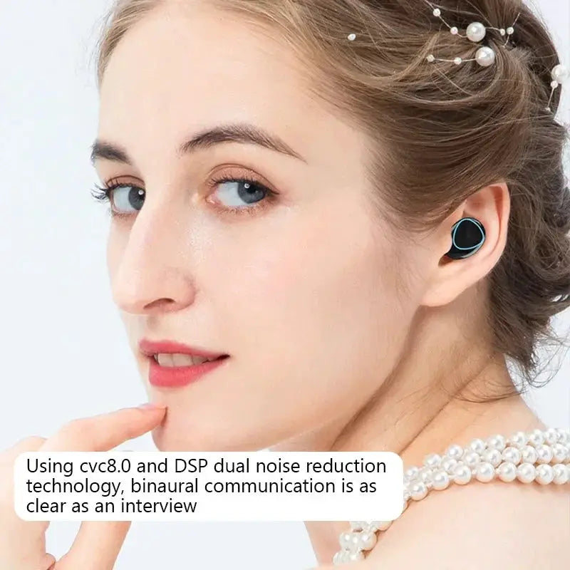 M10 TWS Fone Bluetooth Headphones with Mic Earbuds Charger Box Wireless Earphones LED Display Wireless Bluetooth Headset by All Mart Bristol Ltd