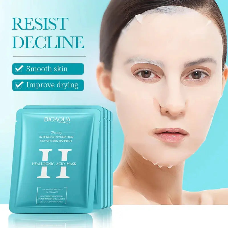 5/10pcs BIOAQUA Snail Hyaluronic Acid Retinol Face Mask skincare Moisturizing Hydrating Firming Facial Masks for Face Skin Care by All Mart Bristol Ltd