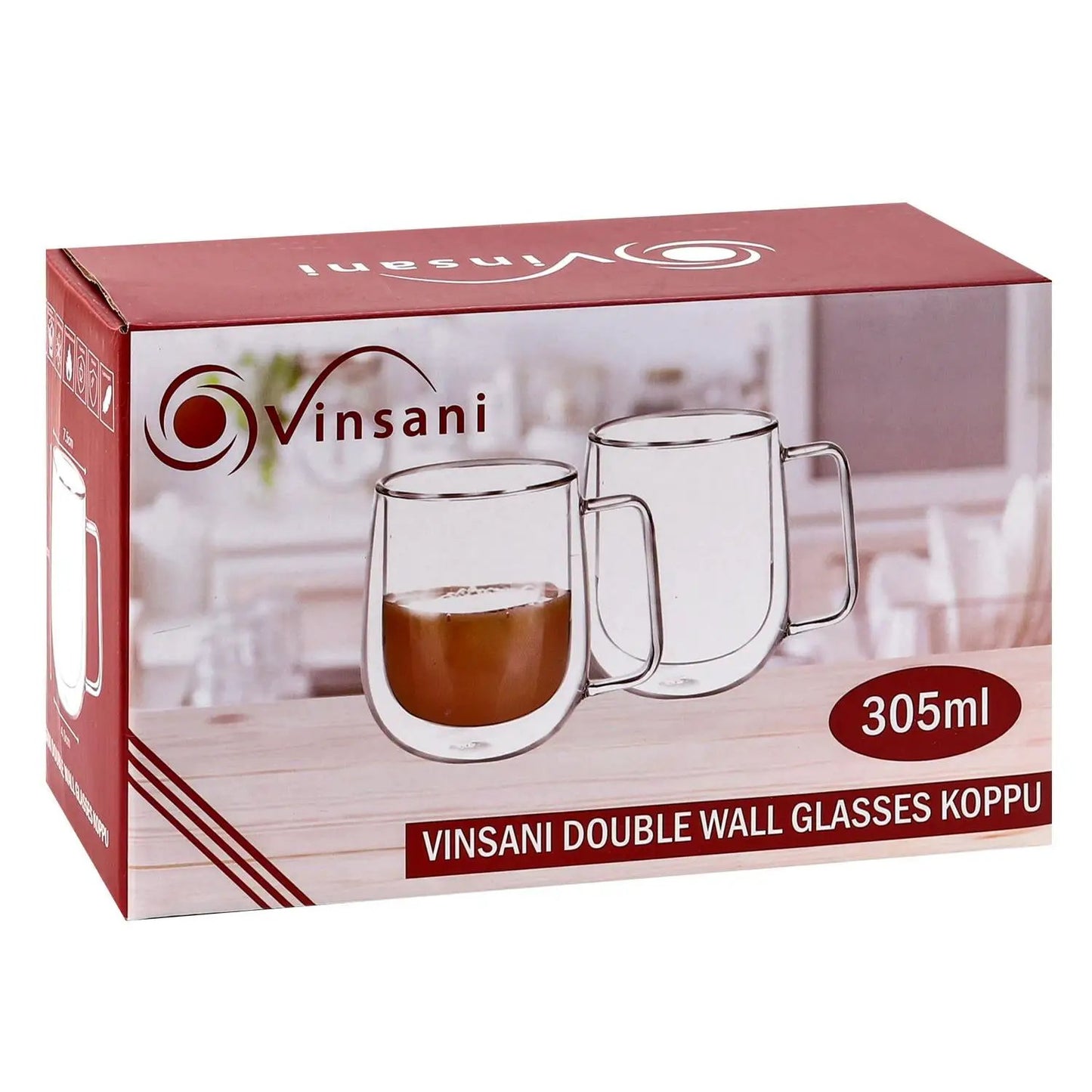 VINSANI DOUBLE WALL GLASSES KOPPU 1010314 by Vinsani