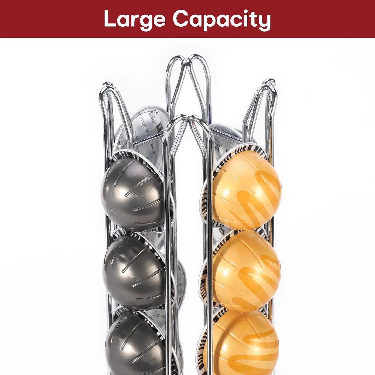 VINSANI CHROME 24 COFFEE POD STAND 1010279 by Vinsani