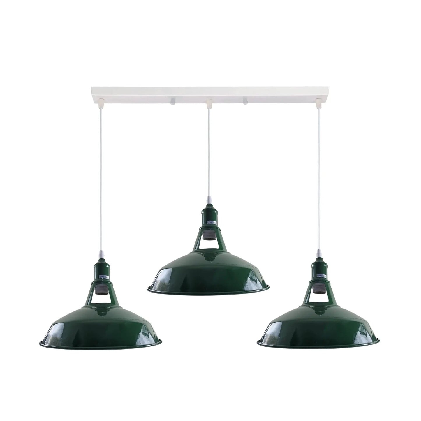 Industrial Vintage Loft Kitchen Bar 3 Lights Ceiling Barn-slotted Metal E27 by Ledsone