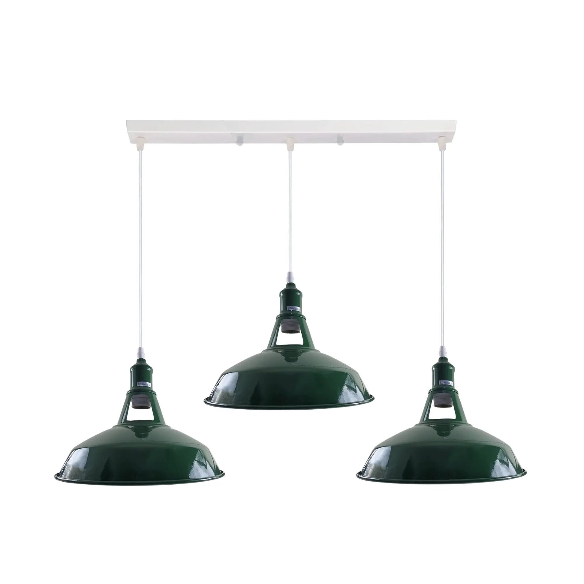 Industrial Vintage Loft Kitchen Bar 3 Lights Ceiling Barn-slotted Metal E27 by Ledsone
