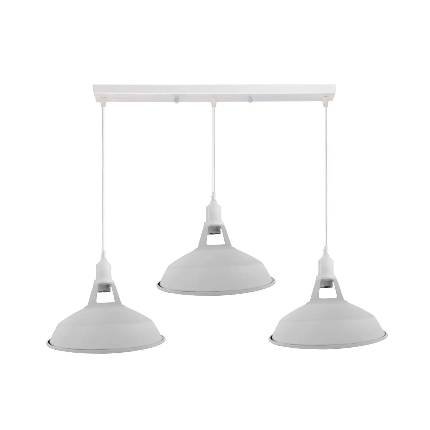 Industrial Vintage Loft Kitchen Bar 3 Lights Ceiling Barn-slotted Metal E27 by Ledsone