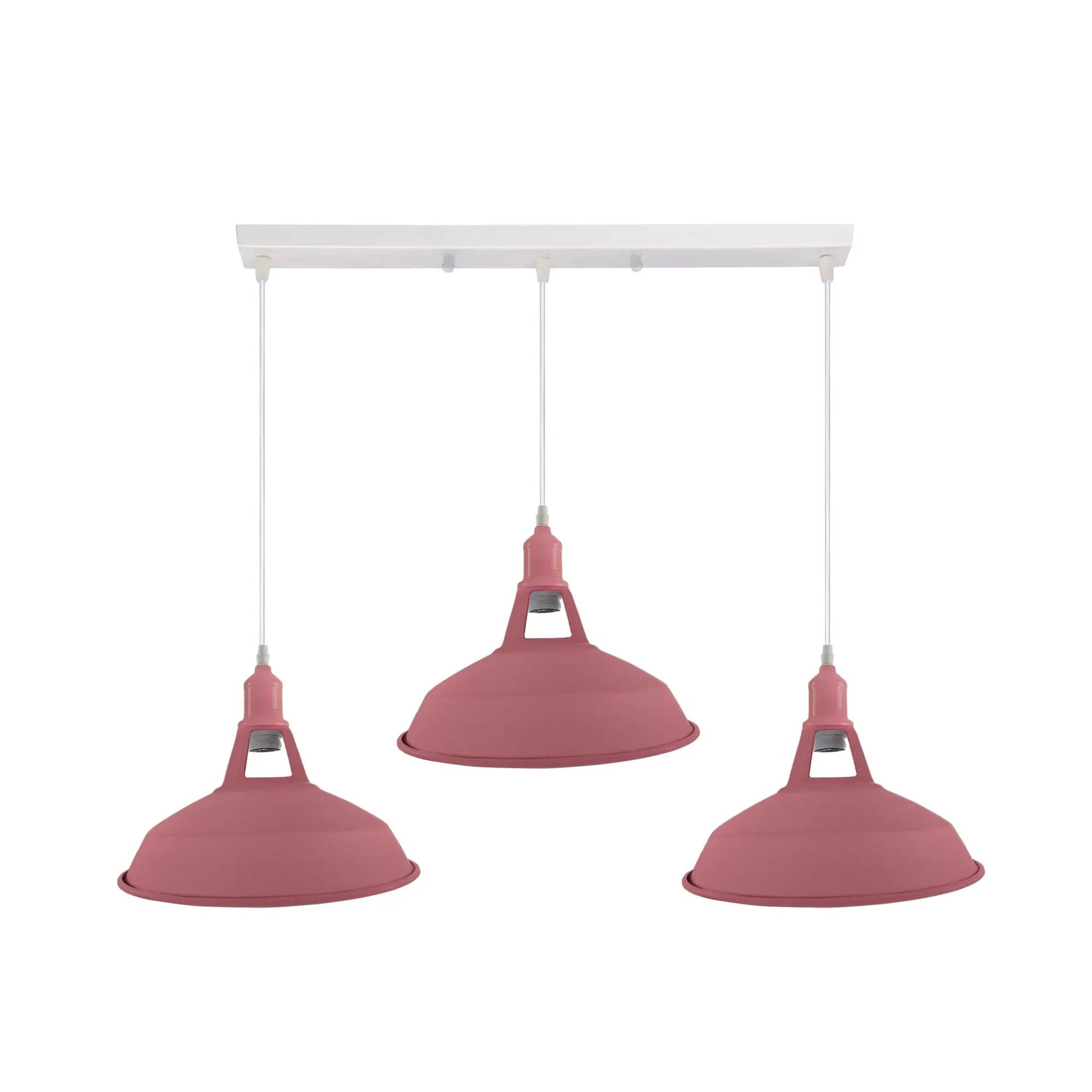 Industrial Vintage Loft Kitchen Bar 3 Lights Ceiling Barn-slotted Metal E27 by Ledsone
