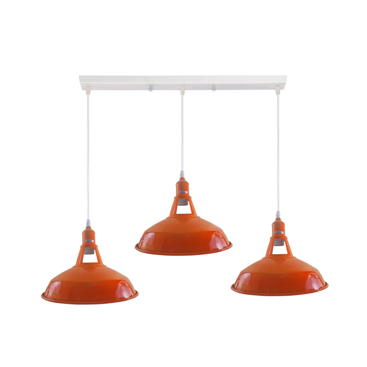 Industrial Vintage Loft Kitchen Bar 3 Lights Ceiling Barn-slotted Metal E27 by Ledsone