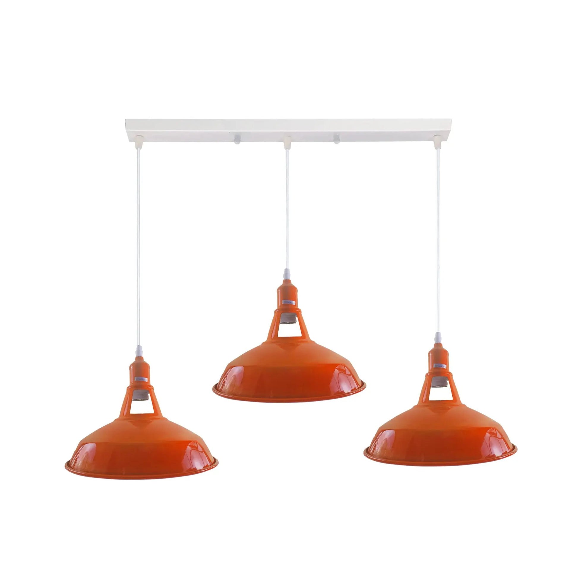Industrial Vintage Loft Kitchen Bar 3 Lights Ceiling Barn-slotted Metal E27 by Ledsone