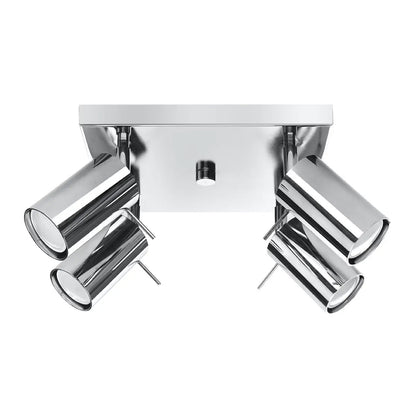 Ceiling lamp steel Ring modern Design GU10 by Sollux Lighting