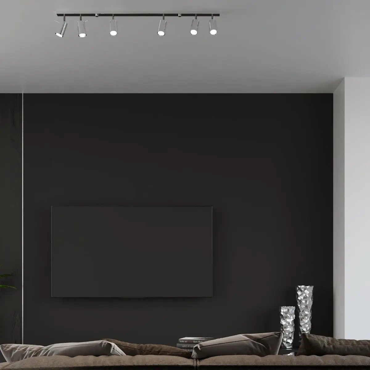 Ceiling lamp steel Ring modern Design GU10 by Sollux Lighting