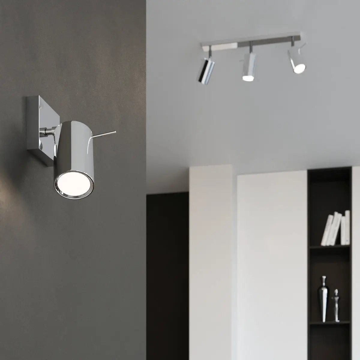 Ceiling lamp steel Ring modern Design GU10 by Sollux Lighting