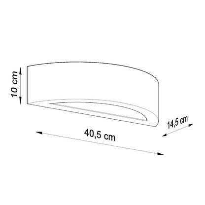 Wall Lamp Ceramics Glass Atena Modern Design E27
