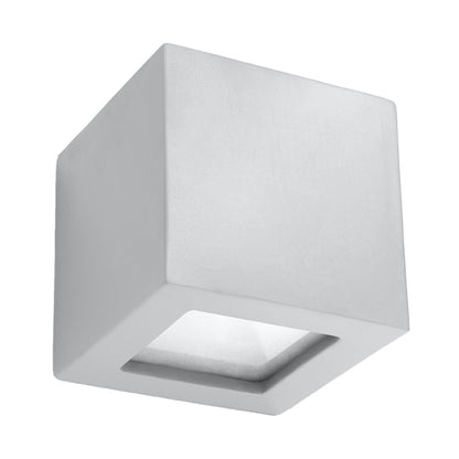 Wall lamp ceramics, glass Leo modern Design E27 by Sollux Lighting
