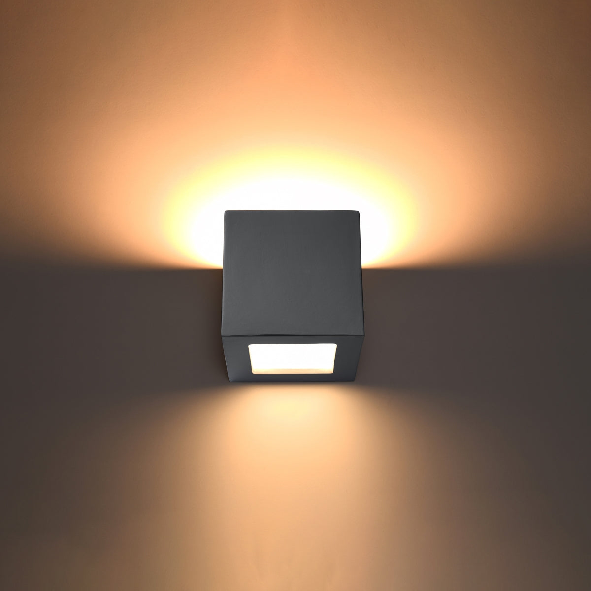 Wall lamp ceramics, glass Leo modern Design E27 by Sollux Lighting