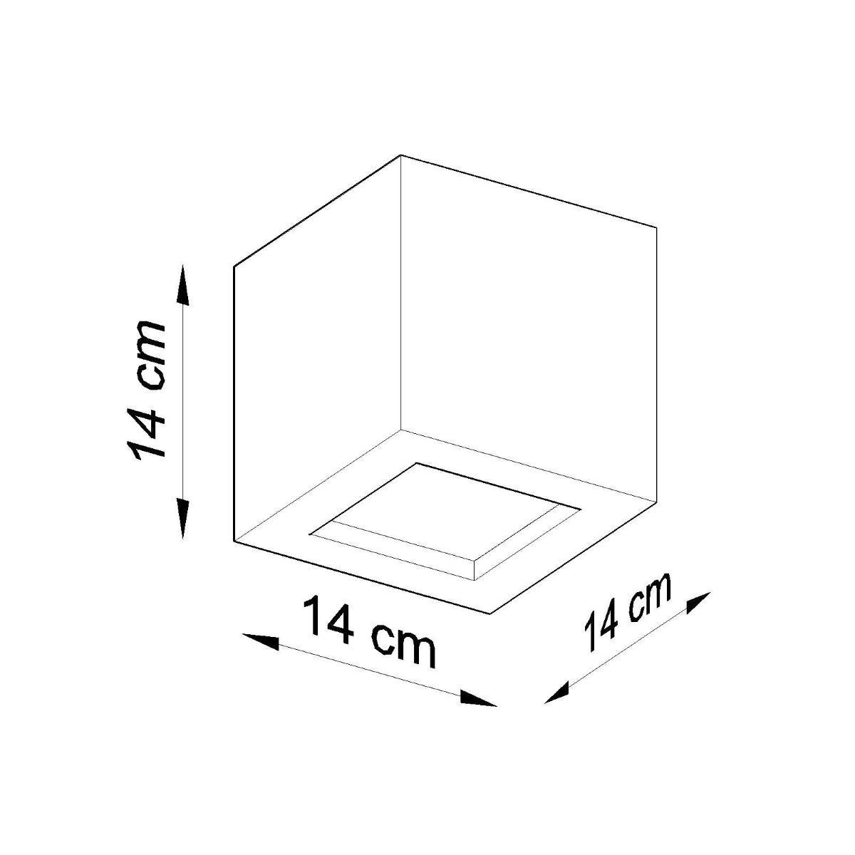 Wall lamp ceramics, glass Leo modern Design E27 by Sollux Lighting