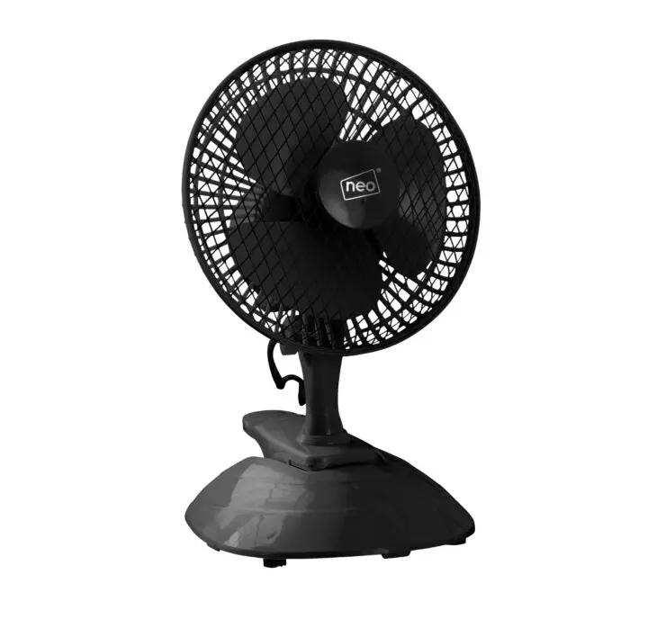 Neo Mini Clip Base Mount Desk Fan Black by Neo