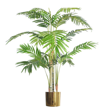 LARGE Artificial Palm Trees Metal Planters - Choice of Size and Colour by Leaf