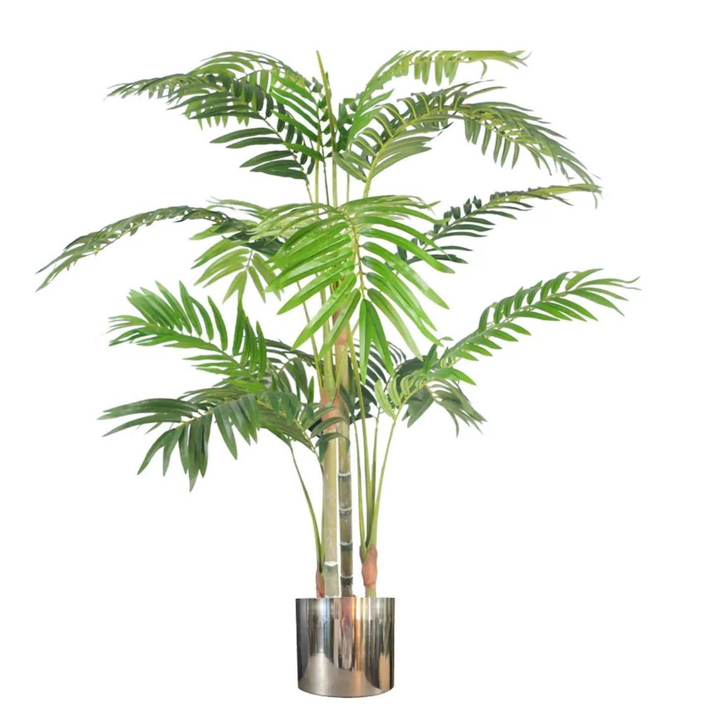 LARGE Artificial Palm Trees Metal Planters - Choice of Size and Colour by Leaf