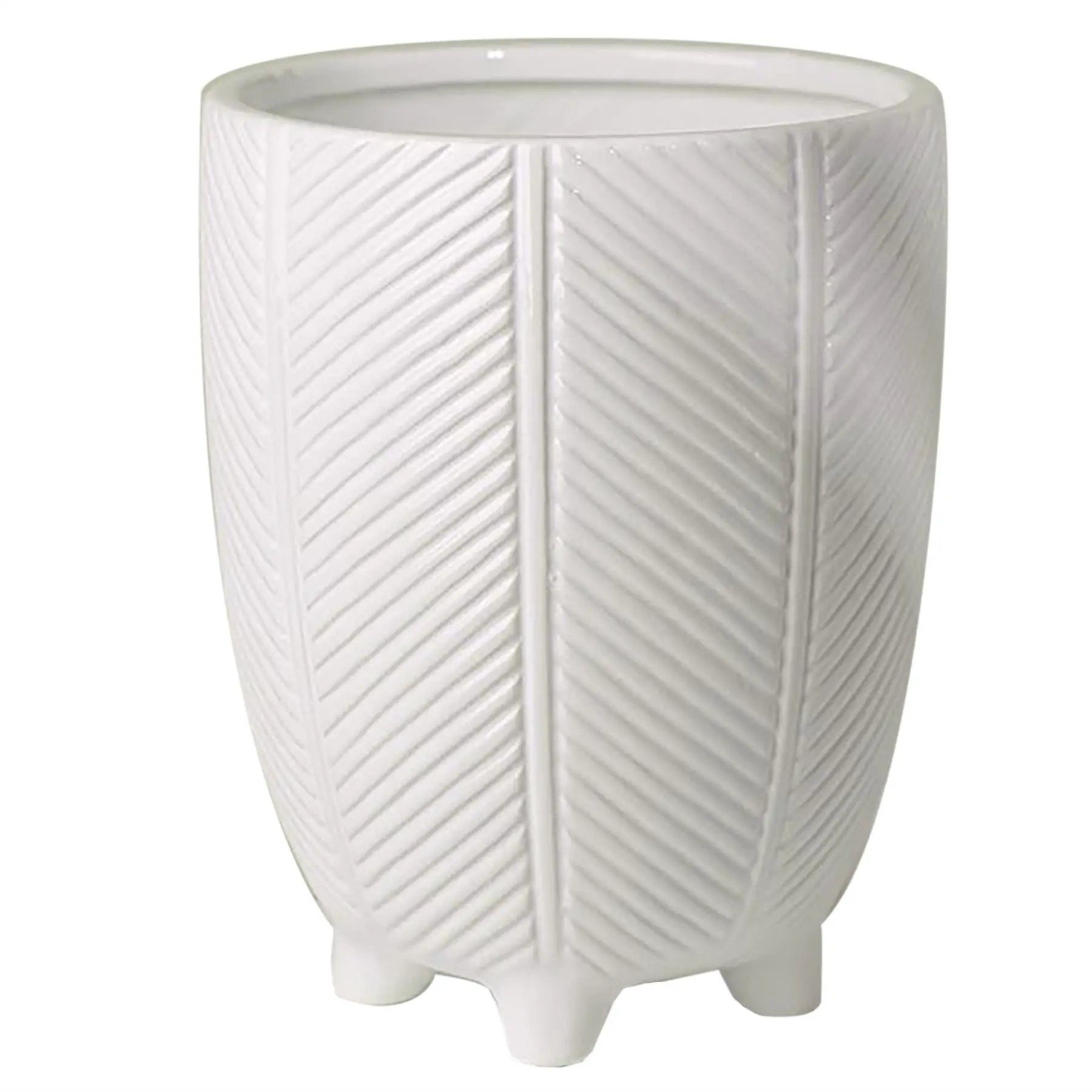 Artificial Plants Mini Desktop Ceramic Planters Displays Home Decor Leaf Design UK Limited by Leaf