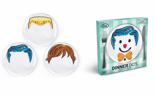 Fred Childrens Dinner Plate `Dinner Do's` Boy Design by Fred & Friends