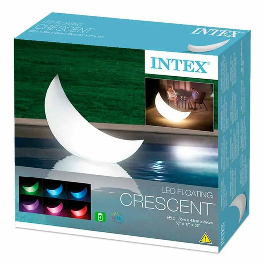 Intex LED Floating Moon Crescent Light for Garden Lighting, 1.35m x 43cm x 89cm by Intex