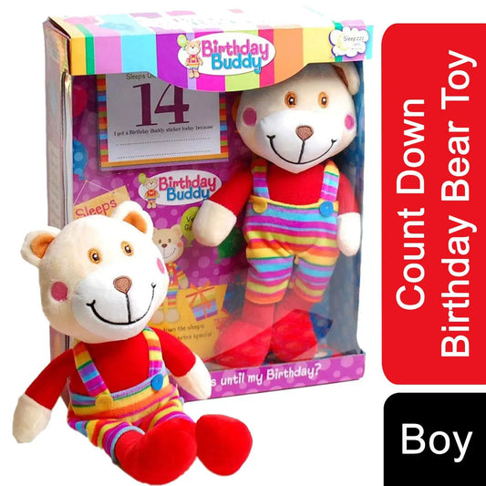 Birthday Buddy (Girl) & (Boy) Count Down Birthday Bear Toy[Birthday Buddy - Boy] by Birthday Buddy