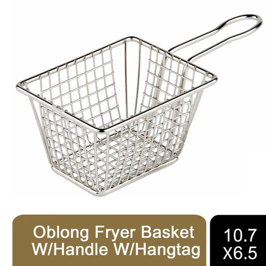 PMS Mini Oblong Fryer Basket With Handle by Aquarius