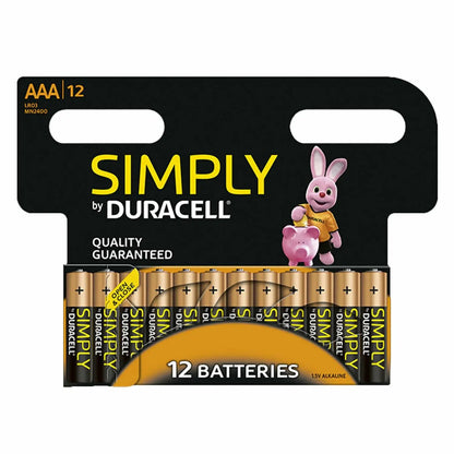 Duracell Simply AAA Non Rechargeable Batteries, 12 Pack by Duracell