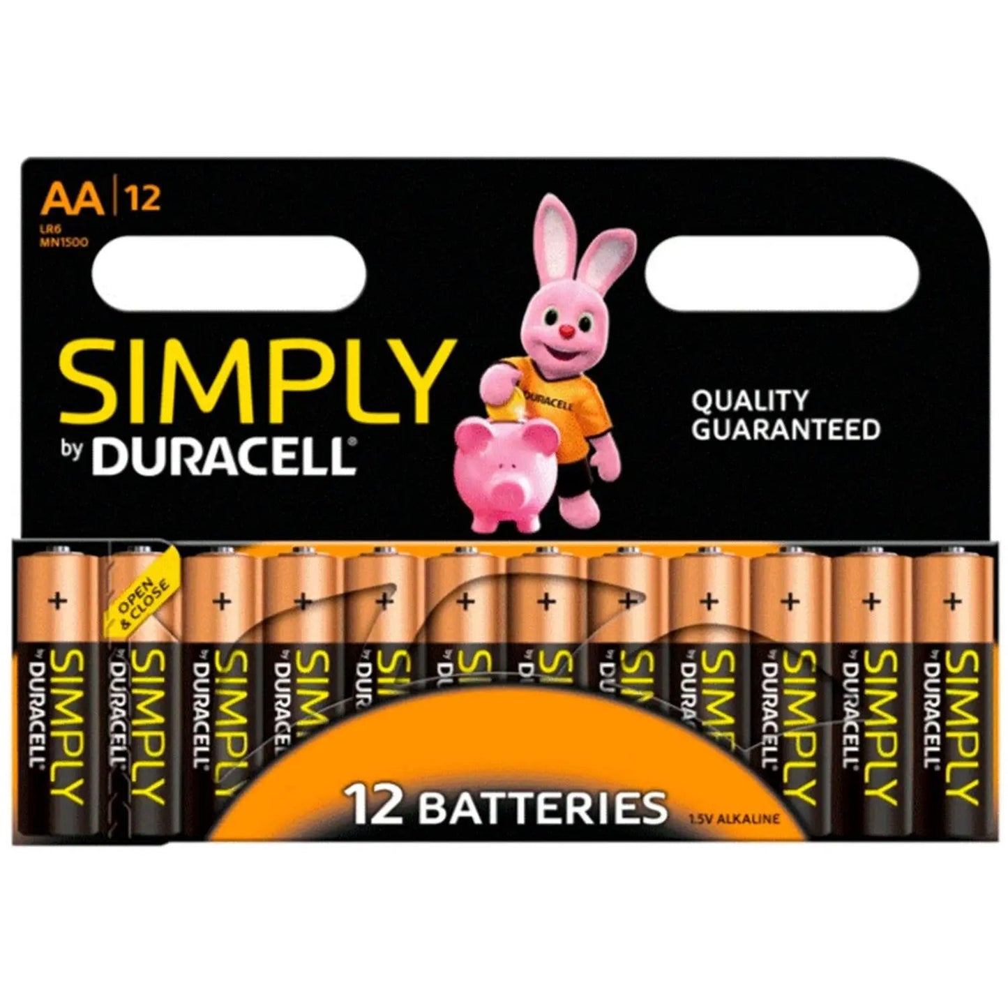 Duracell Simply AA Non Rechargeable Batteries, 12 Pack by Duracell