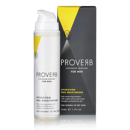 Proverb Pro Moisturiser Life Fuelled Skin Care Hydration for Men, 50ml by Proverb