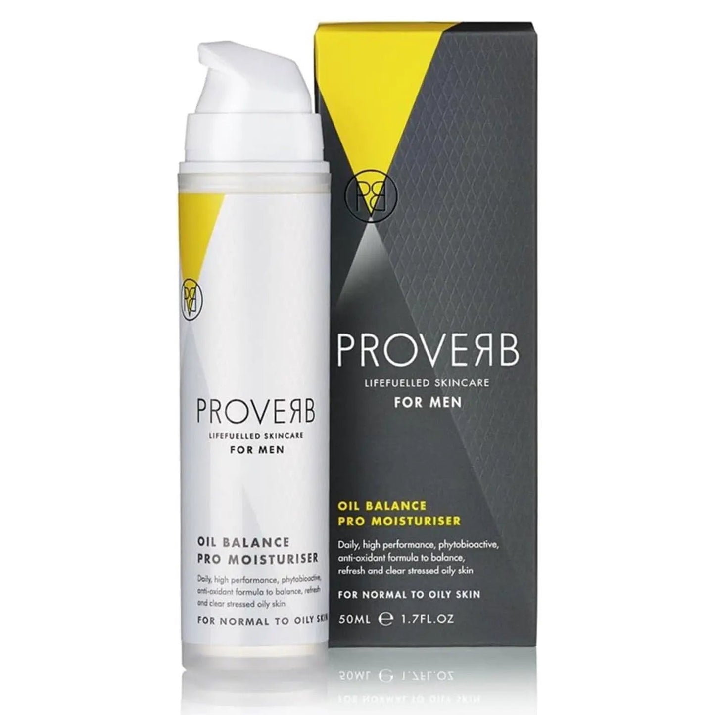 Proverb Pro Moisturiser Life Fuelled Skin Care Oil Balance for Men, 50ml by Proverb
