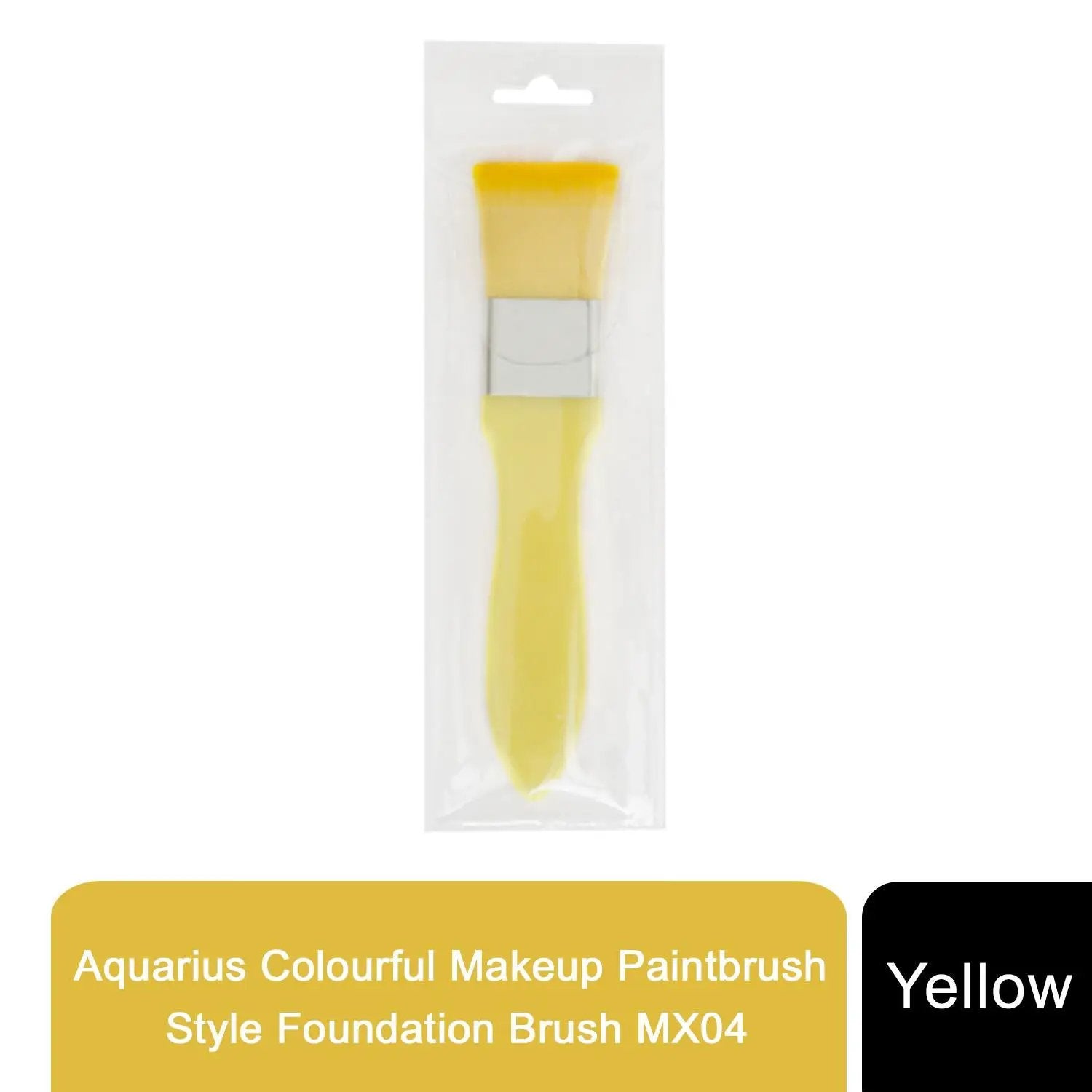 Envie Colourful Makeup Paintbrush Style Foundation Brush MX04, Yellow by Envie