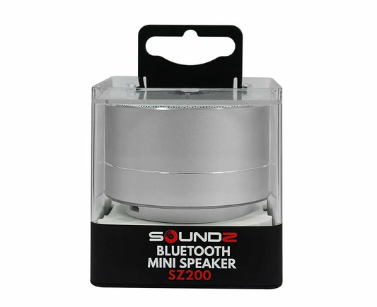 Soundz Bluetooth 3W Aux Port Mini Speaker SZ200 - Silver by Soundz
