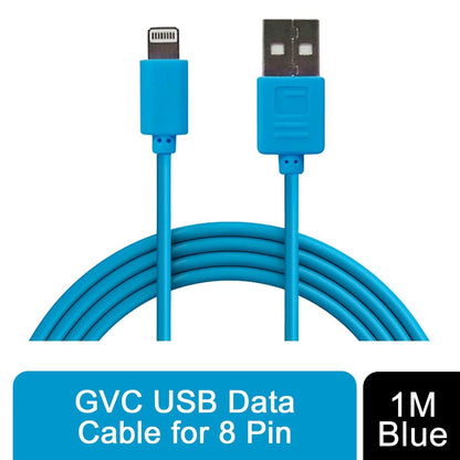GVC USB Data Cable for 8 Pin 1m - Blue by GVC