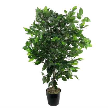 90cm Artificial Ficus Tree Bush - Large Bushy Plant by Leaf