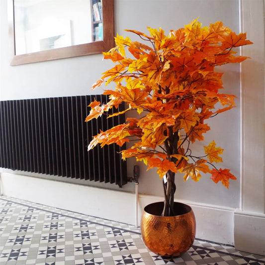 125cm Orange Maple Acer Extra Large Artificial Tree by Leaf