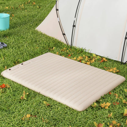 Outsunny Double Air Bed Inflatable Mattress, 195 x 140 x 10cm, White by Outsunny