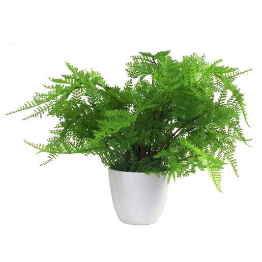 30cm Artificial Potted Lady Fern (Athyrium Filix-Femina) by Leaf
