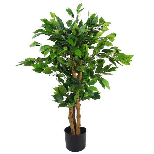 90cm Artificial Evergreen Ficus Tree by Leaf