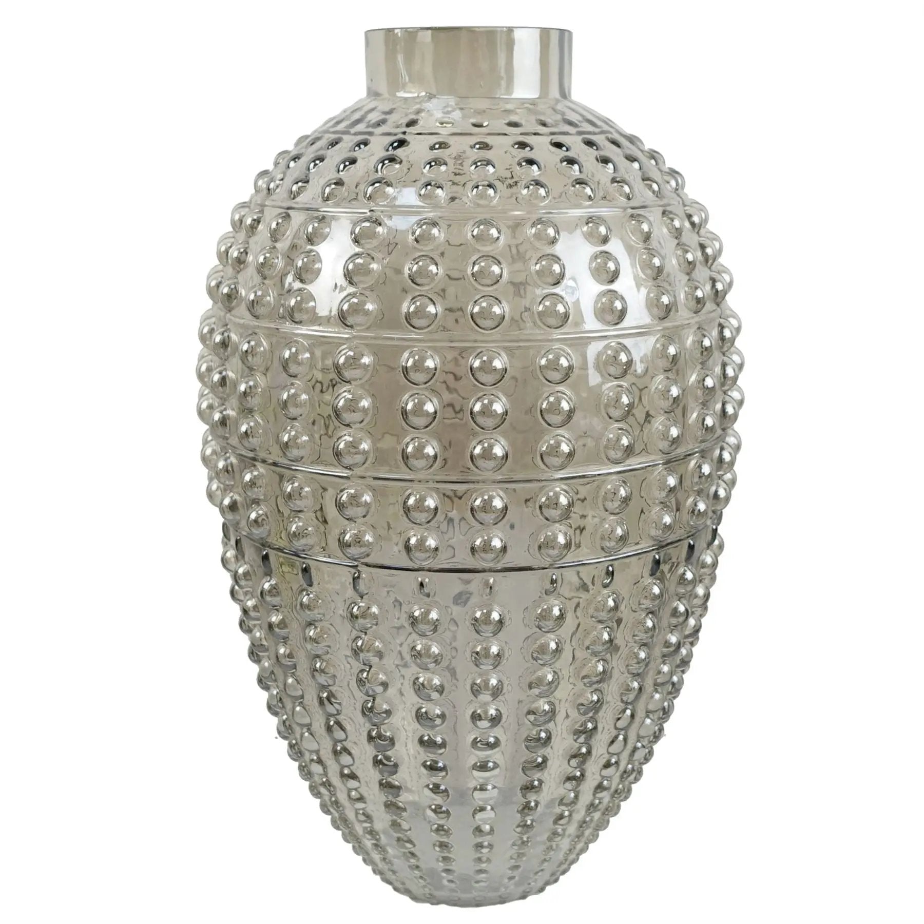 35cm Smoke Grey Bubble Vase by Leaf