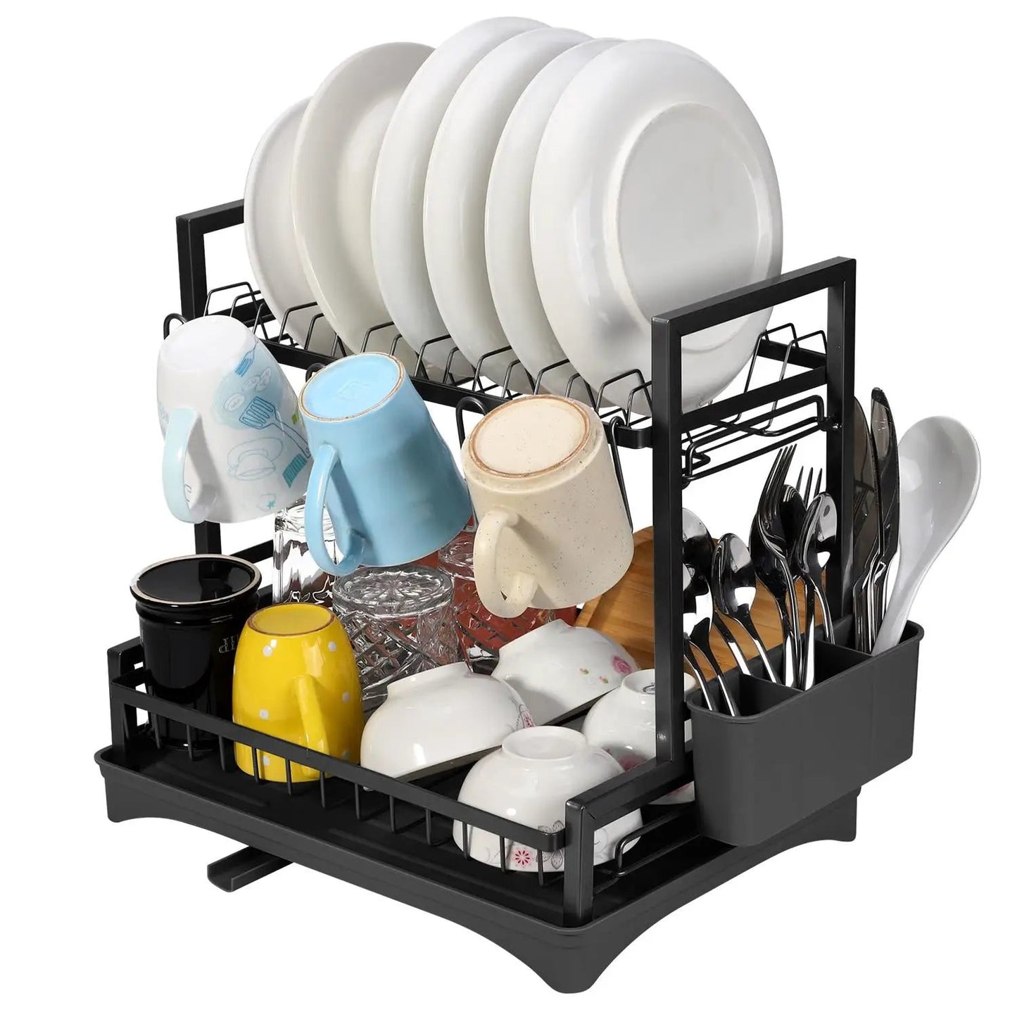 VINSANI 2 TIER DISH DRAINER BLACK 1010429 by N/A
