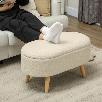 HOMCOM Ottoman Storage Bench for Hallway, Living Room by HOMCOM
